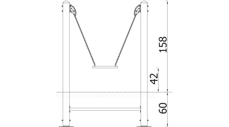 Mini Posts Swing with Straight Seat - 31112_3.jpg